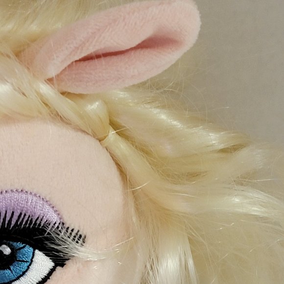 Disney Parks Green Dress Gown The Muppets Miss Piggy Tall Plush Doll 20" - Picture 4 of 16